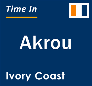 Current local time in Akrou, Ivory Coast