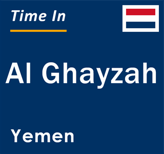 Current local time in Al Ghayzah, Yemen