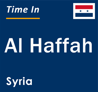 Current local time in Al Haffah, Syria