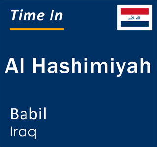 Current local time in Al Hashimiyah, Babil, Iraq