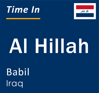 Current local time in Al Hillah, Babil, Iraq