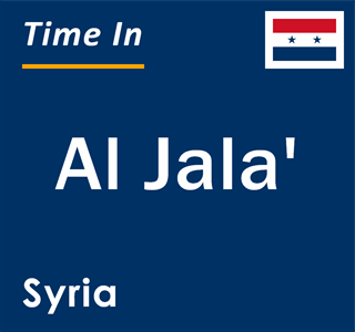 Current local time in Al Jala', Syria