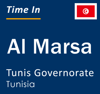 Current local time in Al Marsa, Tunis Governorate, Tunisia