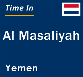 Current local time in Al Masaliyah, Yemen