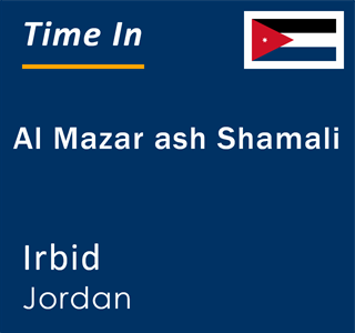 Current local time in Al Mazar ash Shamali, Irbid, Jordan