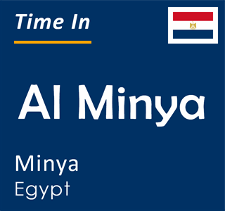 Current time in Al Minya, Minya, Egypt