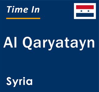 Current local time in Al Qaryatayn, Syria