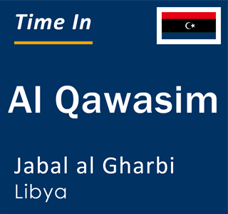 Current local time in Al Qawasim, Jabal al Gharbi, Libya