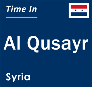 Current local time in Al Qusayr, Syria