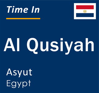 Current time in Al Qusiyah, Asyut, Egypt