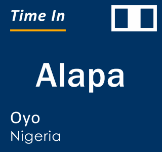Current local time in Alapa, Oyo, Nigeria