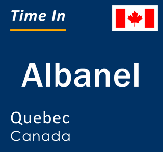 Current local time in Albanel, Quebec, Canada