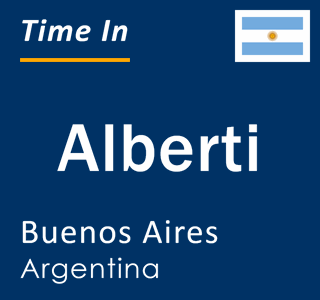 Current local time in Alberti, Buenos Aires, Argentina