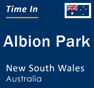 Current local time in Albion Park, New South Wales, Australia