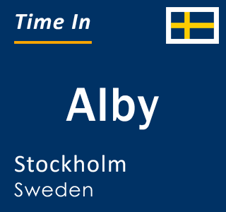 Current local time in Alby, Stockholm, Sweden