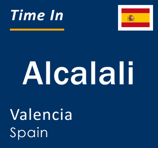 Current local time in Alcalali, Valencia, Spain