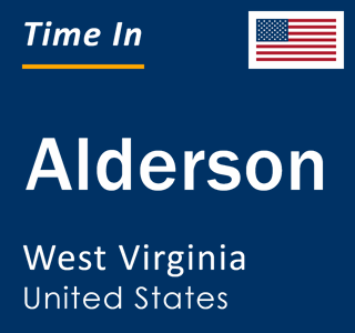 Current local time in Alderson, West Virginia, United States