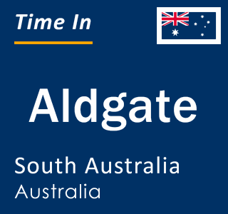Current local time in Aldgate, South Australia, Australia