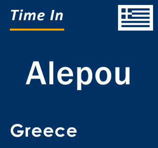 Current local time in Alepou, Greece