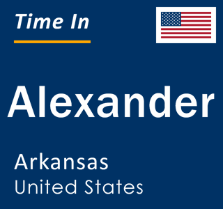 Current local time in Alexander, Arkansas, United States