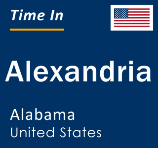 Current local time in Alexandria, Alabama, United States