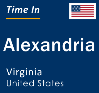 Current local time in Alexandria, Virginia, United States