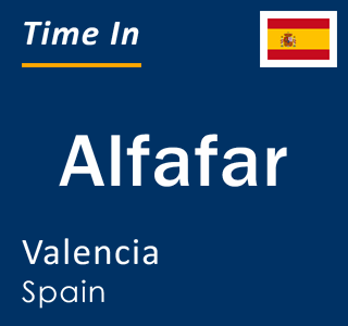 Current local time in Alfafar, Valencia, Spain