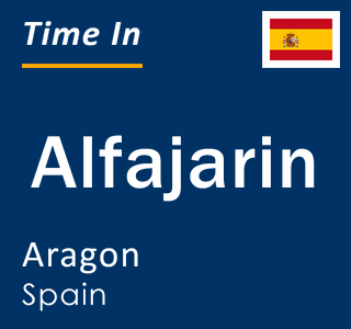 Current local time in Alfajarin, Aragon, Spain