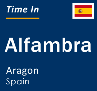 Current local time in Alfambra, Aragon, Spain