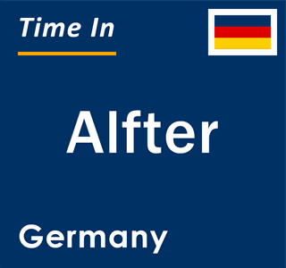 Current local time in Alfter, Germany