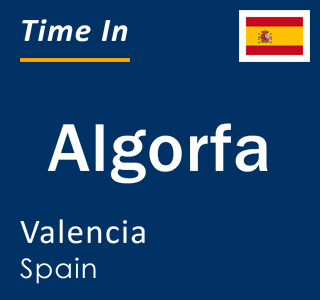 Current local time in Algorfa, Valencia, Spain