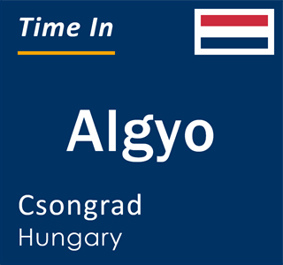 Current time in Algyo, Csongrad, Hungary