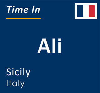 Current local time in Ali, Sicily, Italy