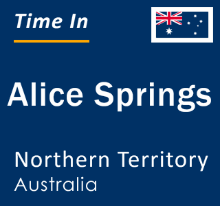 Current time in Alice Springs, Northern Territory, Australia