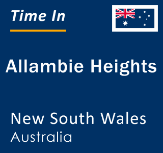 Current local time in Allambie Heights, New South Wales, Australia