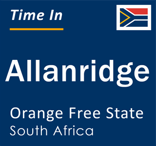 Current local time in Allanridge, Orange Free State, South Africa