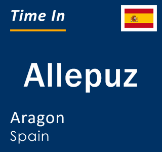 Current local time in Allepuz, Aragon, Spain