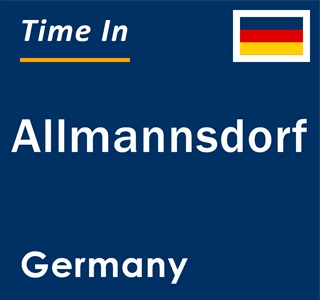 Current local time in Allmannsdorf, Germany