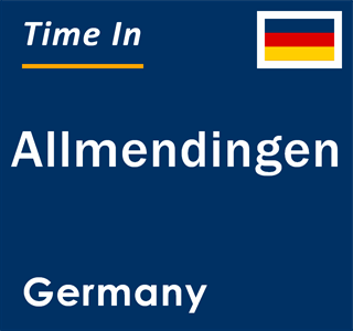 Current local time in Allmendingen, Germany