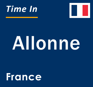 Current local time in Allonne, France