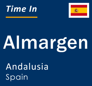 Current local time in Almargen, Andalusia, Spain