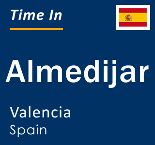 Current local time in Almedijar, Valencia, Spain