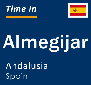 Current local time in Almegijar, Andalusia, Spain