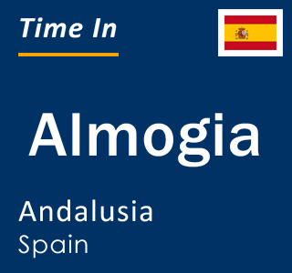 Current local time in Almogia, Andalusia, Spain