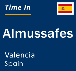 Current local time in Almussafes, Valencia, Spain