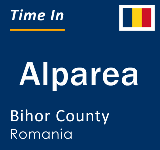 Current local time in Alparea, Bihor County, Romania