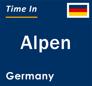 Current local time in Alpen, Germany