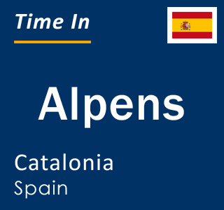 Current local time in Alpens, Catalonia, Spain