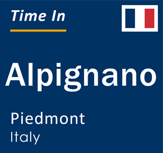 Current local time in Alpignano, Piedmont, Italy