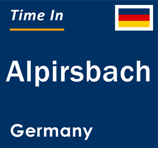 Current local time in Alpirsbach, Germany